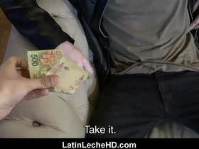 Spanish latino cab driver paid cash by stranger for amateur fucking on camera pov