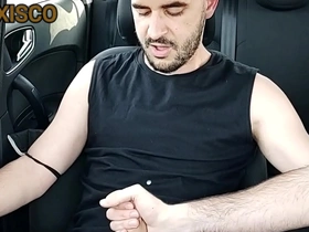 Xisco jerking inside the car full video