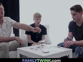 Tricky stepdad fuck his offspring after playing poker - pierce paris